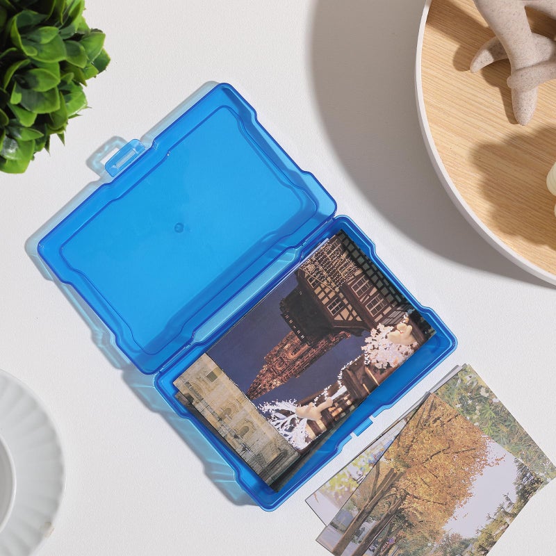 novelinks Transparent 4" x 6" Photo Storage Boxes - Photo Organizer Cases Photo Keeper Picture Storage Containers Box for Photos - 24 PACK (Multi-colored) - Image 4